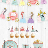 Multicolored 5-Piece Princess Castle Party Set