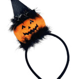 Turuncu Şapkalı Bal Kabağı Figürlü Halloween Kız Çocuk Taç