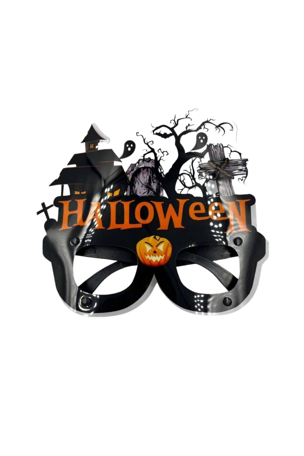 Siyah Halloween Temalı Parti Gözlüğü