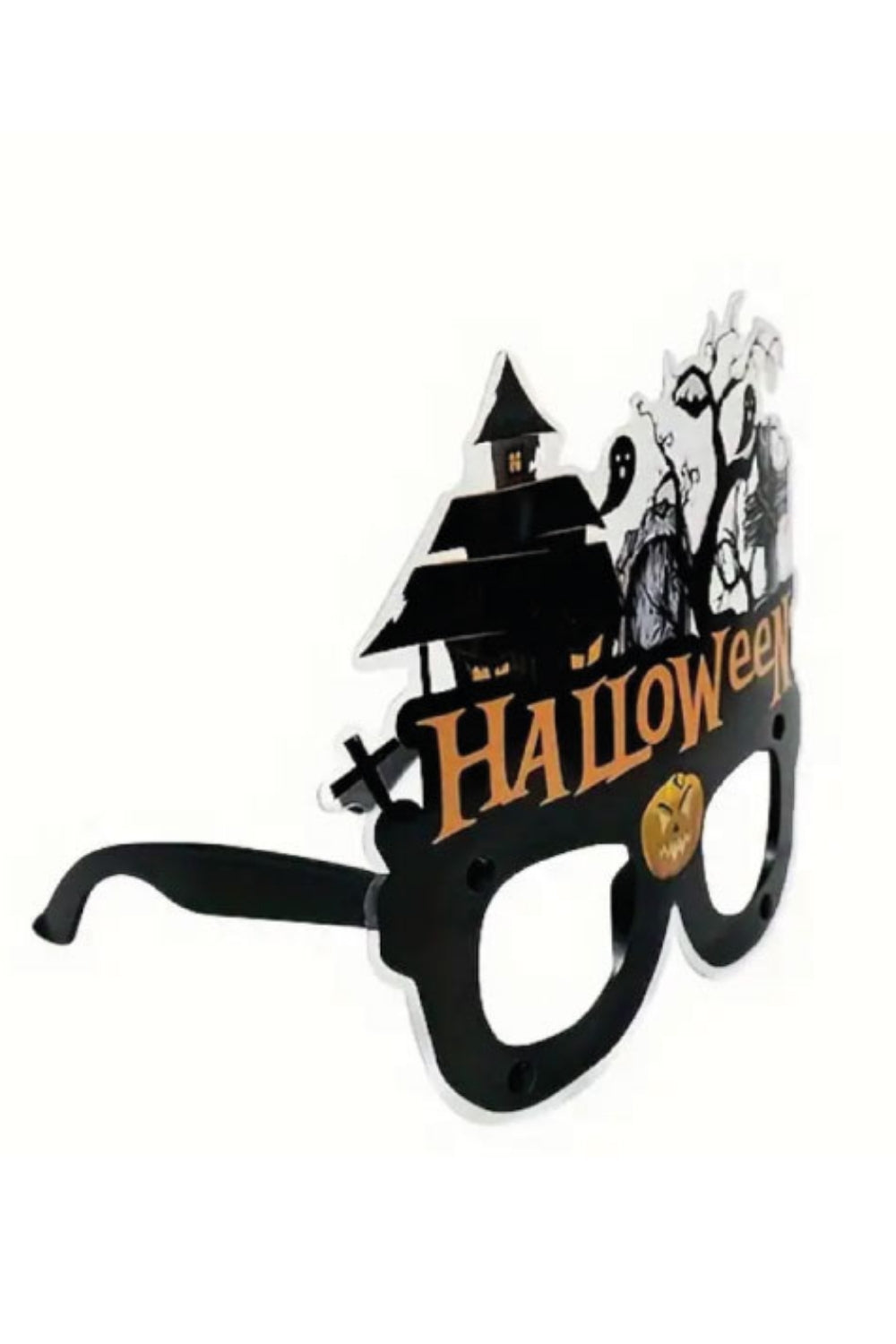 Siyah Halloween Temalı Parti Gözlüğü