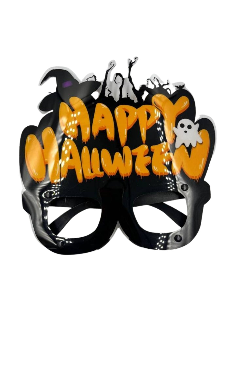Turuncu Happy Halloween Yazılı Parti Gözlüğü