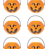 Turuncu Bal Kabağı Figür 6'lı Halloween Parti Mumluğu