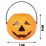 Turuncu Bal Kabağı Figür 6'lı Halloween Parti Mumluğu