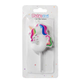 Beyaz 5 Rakamı Unicorn Figür Parti Mumu