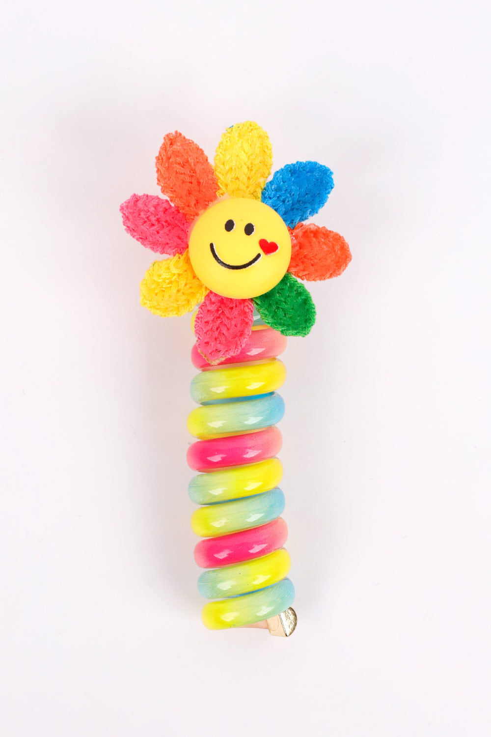 Çok Renkli  Papatya Figürlü Kız Çocuk Makarna Toka