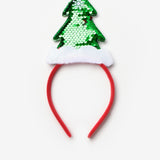 Yeşil Pullu Çam Ağacı Kız Çocuk Taç