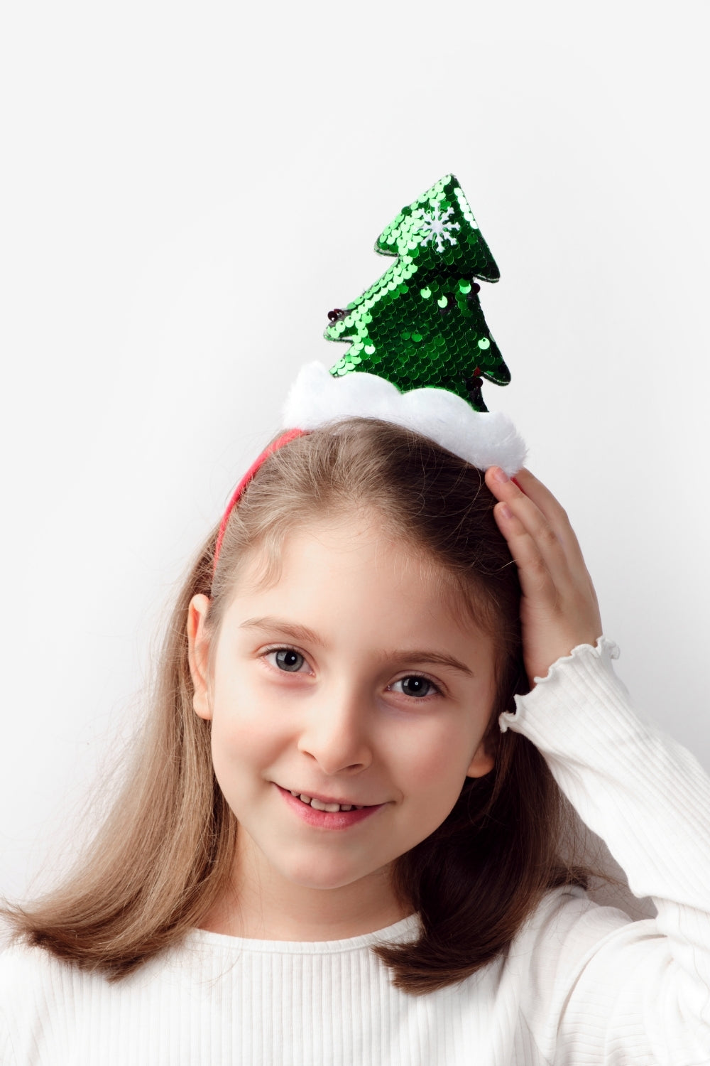 Yeşil Pullu Çam Ağacı Kız Çocuk Taç