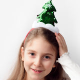 Yeşil Pullu Çam Ağacı Kız Çocuk Taç