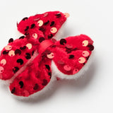 Kırmızı Pullu Fiyonk Kız Çocuk Klips Toka