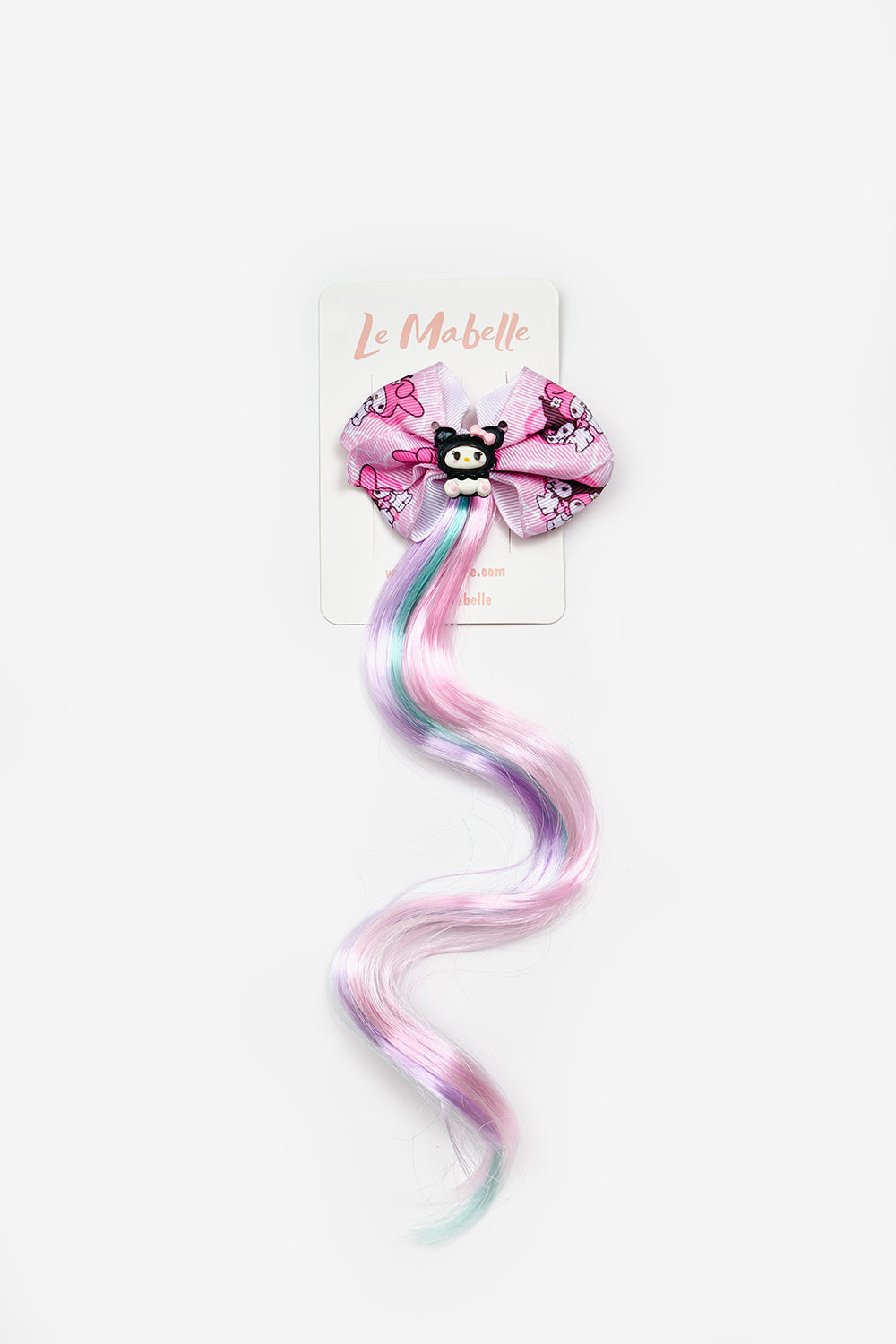 Pembe  Kuromi Figürlü Kız Çocuk Saçlı Klips Toka