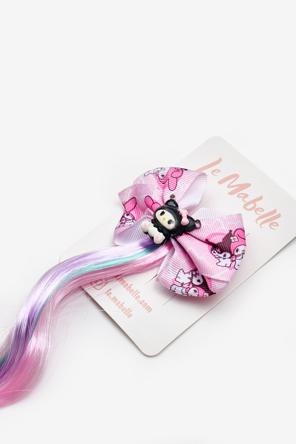Pembe  Kuromi Figürlü Kız Çocuk Saçlı Klips Toka