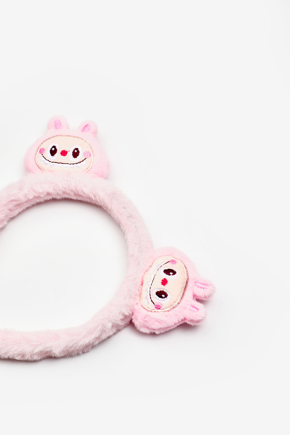Pembe Oyuncak Figürlü Kız Çocuk Peluş Taç