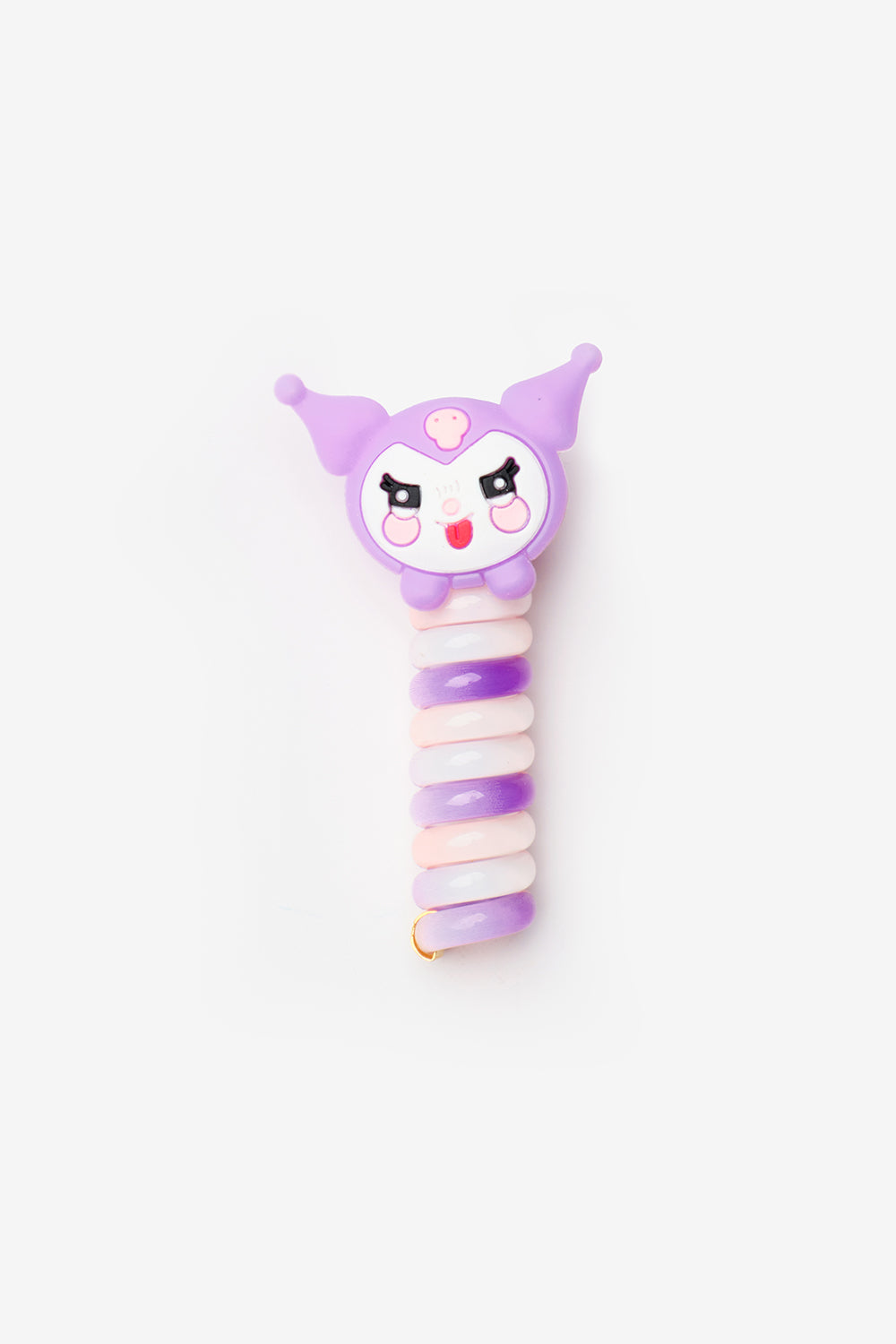 Lila Kuromi Figürlü Kız Çocuk Makarna Toka