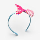 Turuncu  Payetli Deniz Kızı Figürlü Kız Çocuk Taç