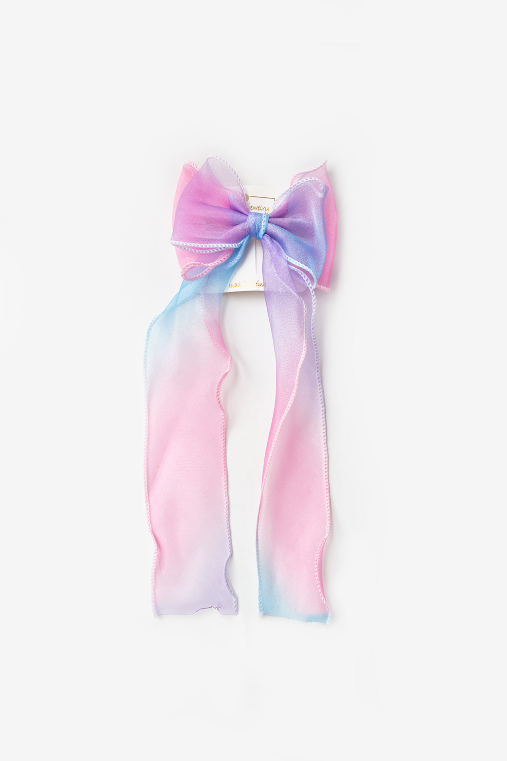 Lila  Sallantılı Kurdele Fiyonk Kız Çocuk Toka