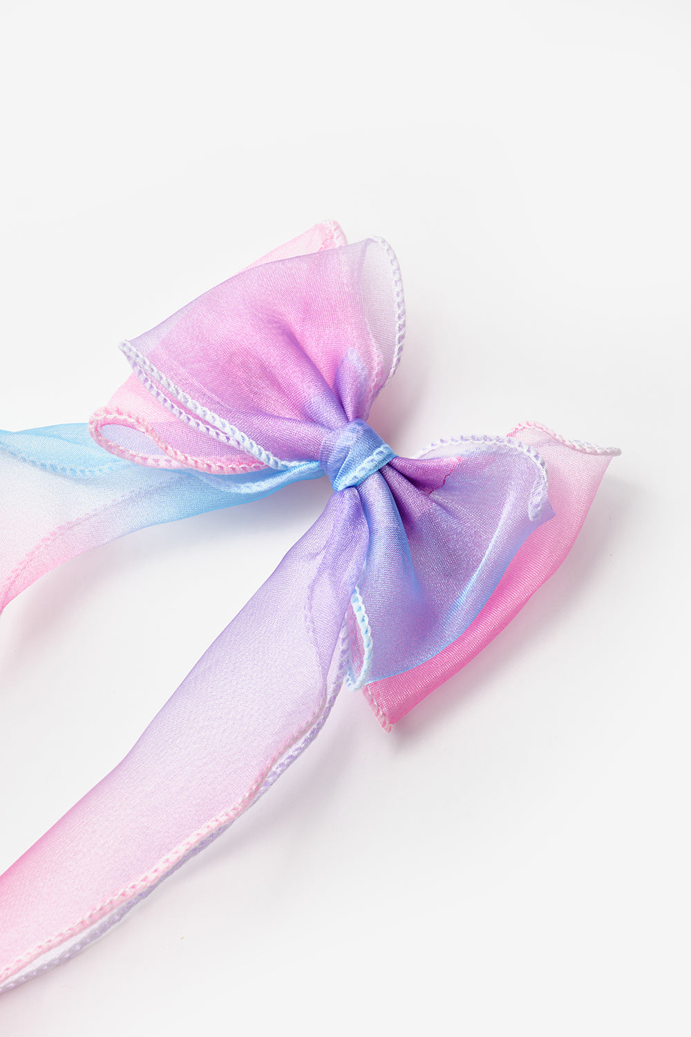 Lila  Sallantılı Kurdele Fiyonk Kız Çocuk Toka