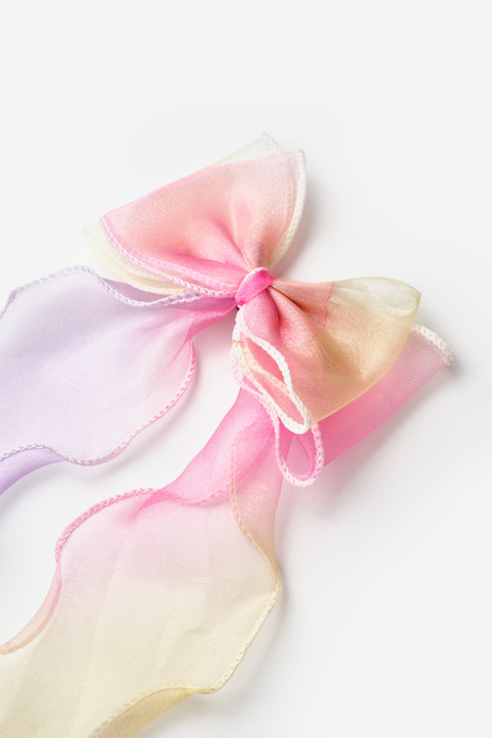 Sarı  Sallantılı Kurdele Fiyonk Kız Çocuk Toka