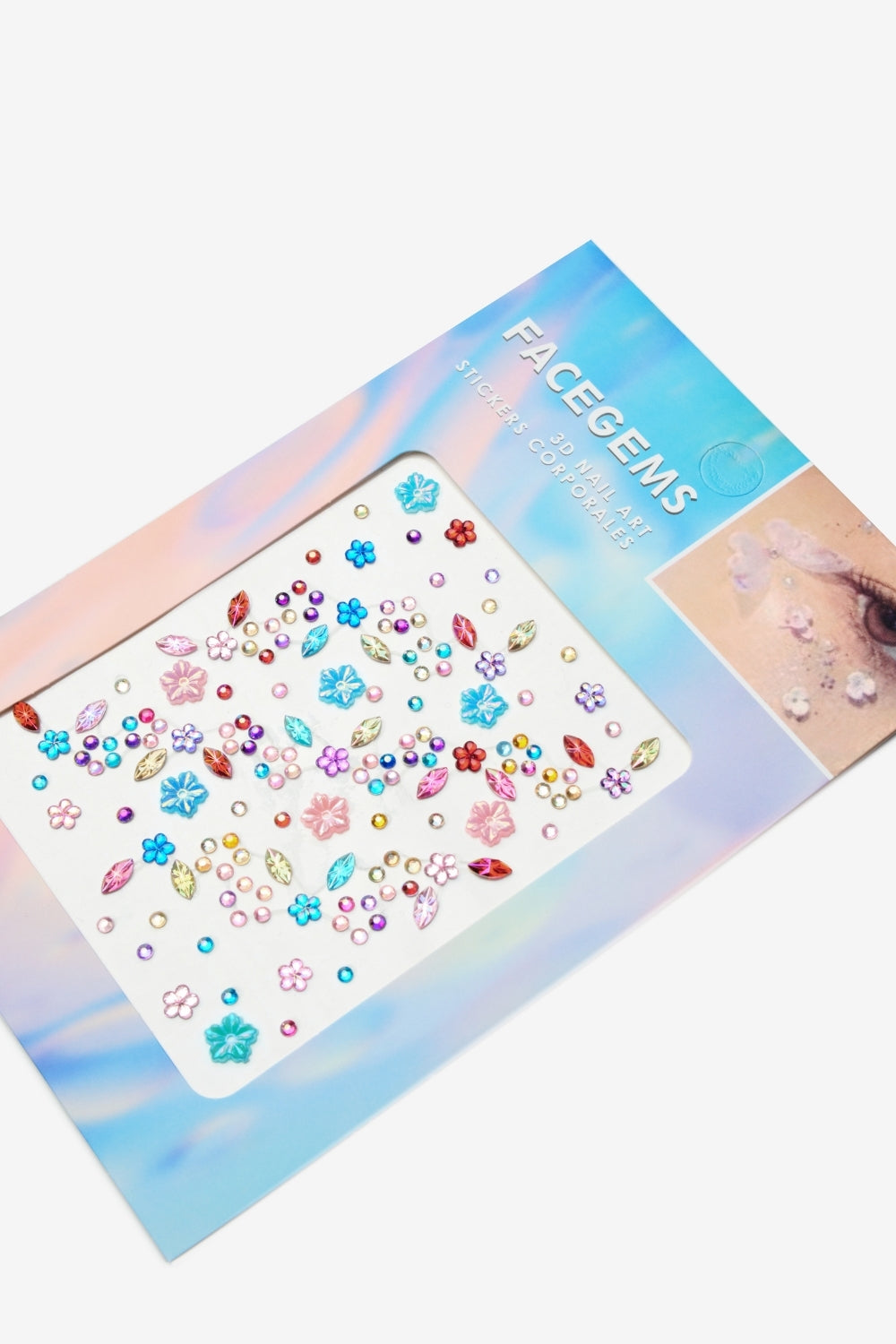Çok Renkli Yaprak Temalı Kız Çocuk Yüz ve Tırnak Sticker