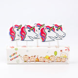 Beyaz  Unicorn Figürlü 5'li Mum