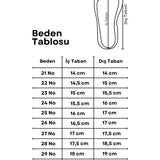 Beyaz Kelebek Simli Kız Çocuk Babet Ayakkabı