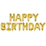 Altın Happy Birthday Folyo Balon Set
