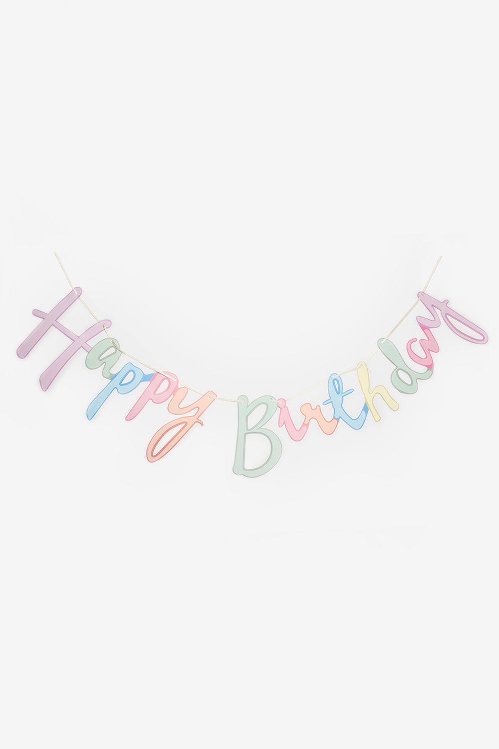 Çok Renkli Happy Birthday Banner