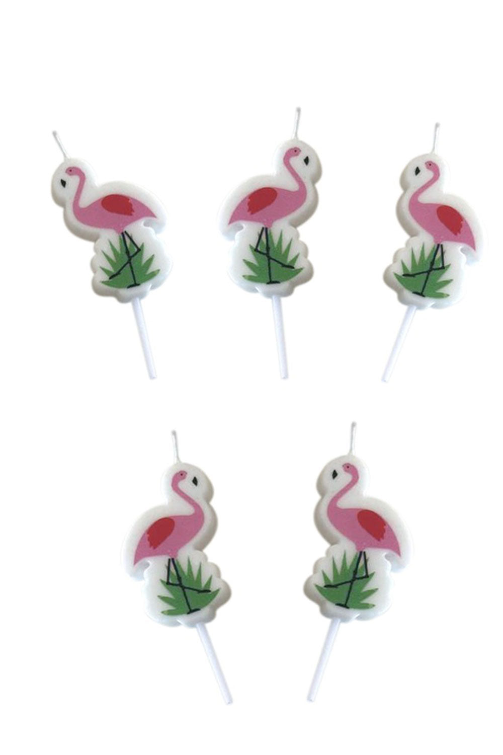 Pembe Flamingo 5'li Mum Set