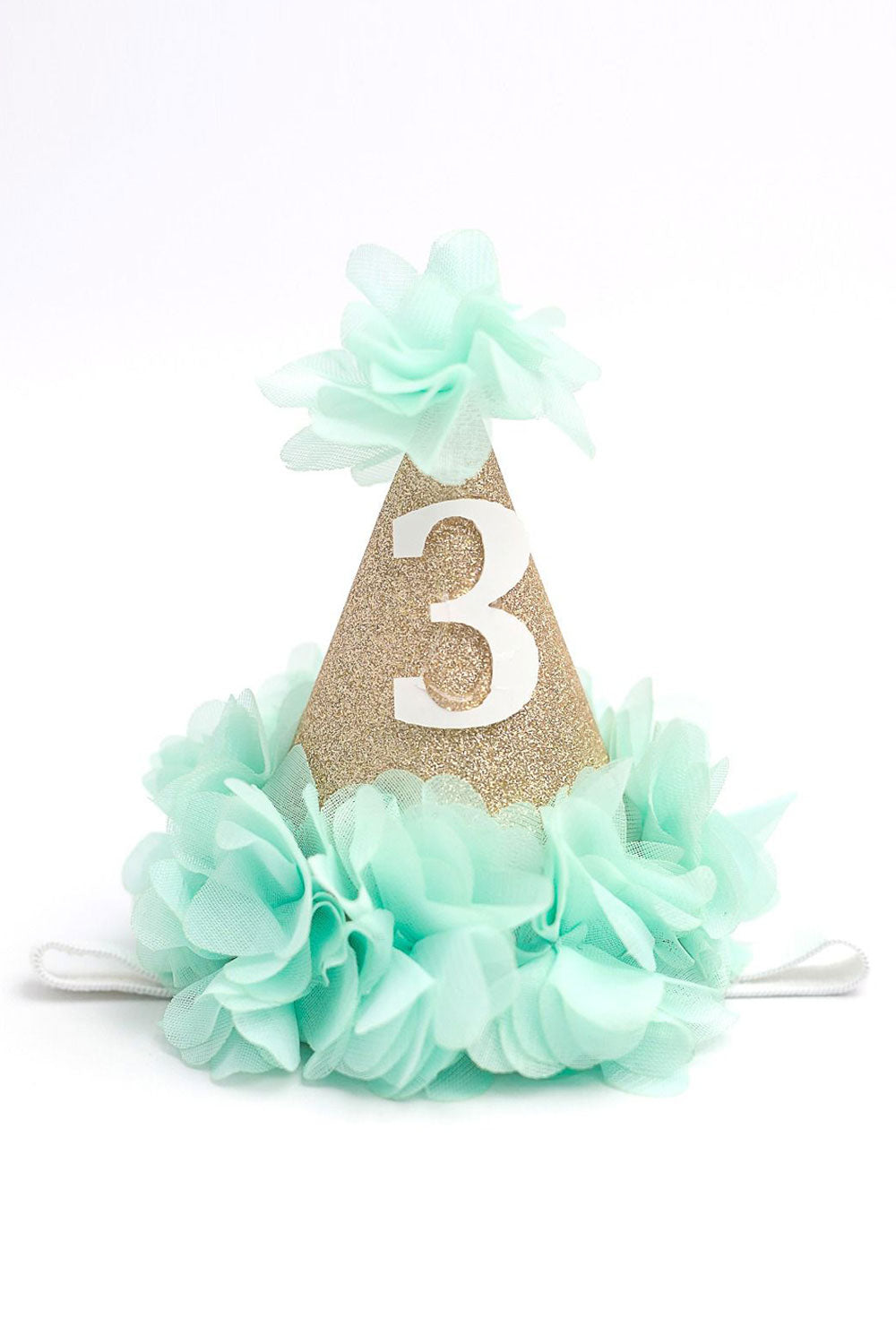 Mint 3 Yaş Huni Doğum Günü Tacı
