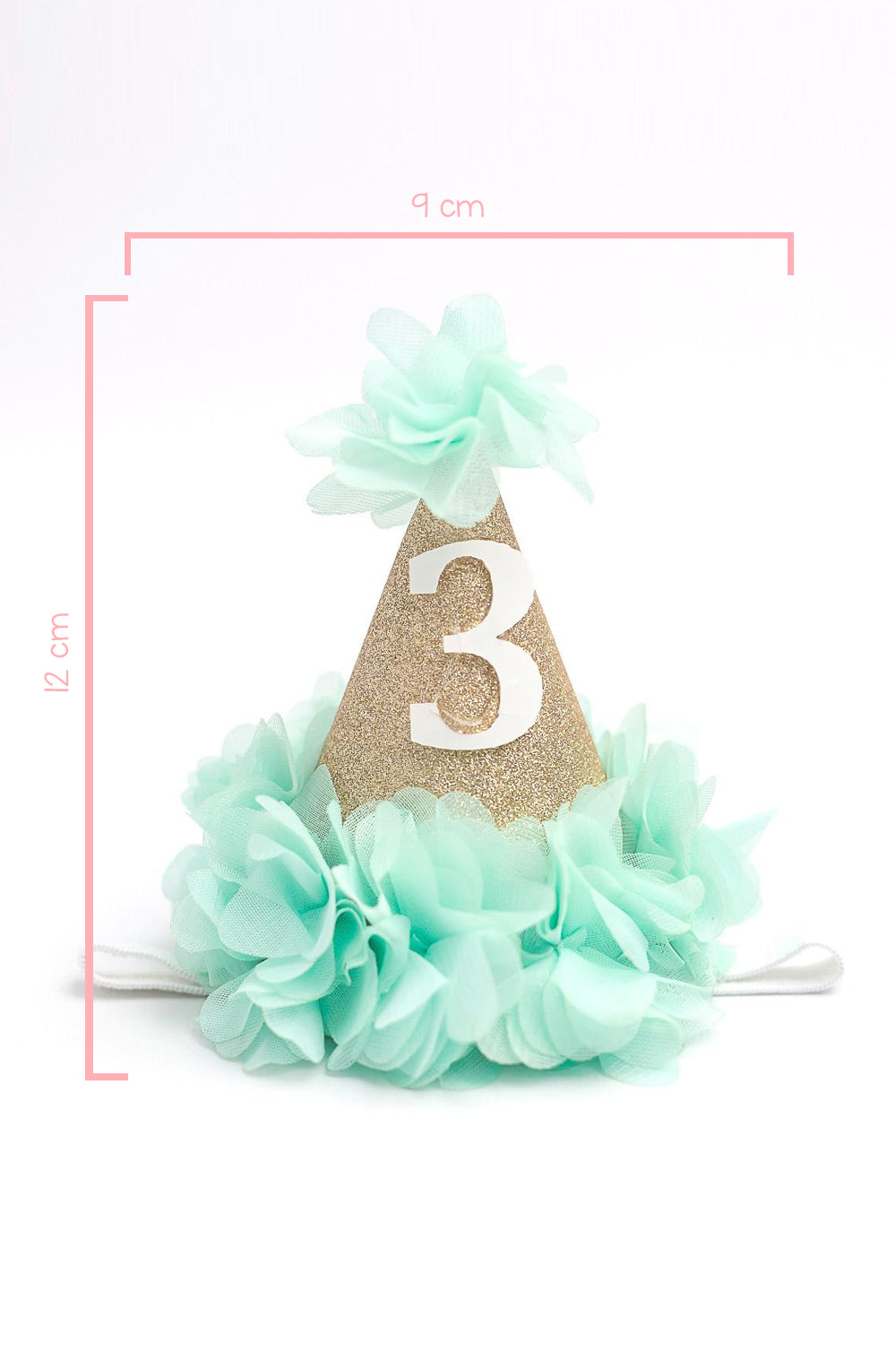 Mint 3 Yaş Huni Doğum Günü Tacı