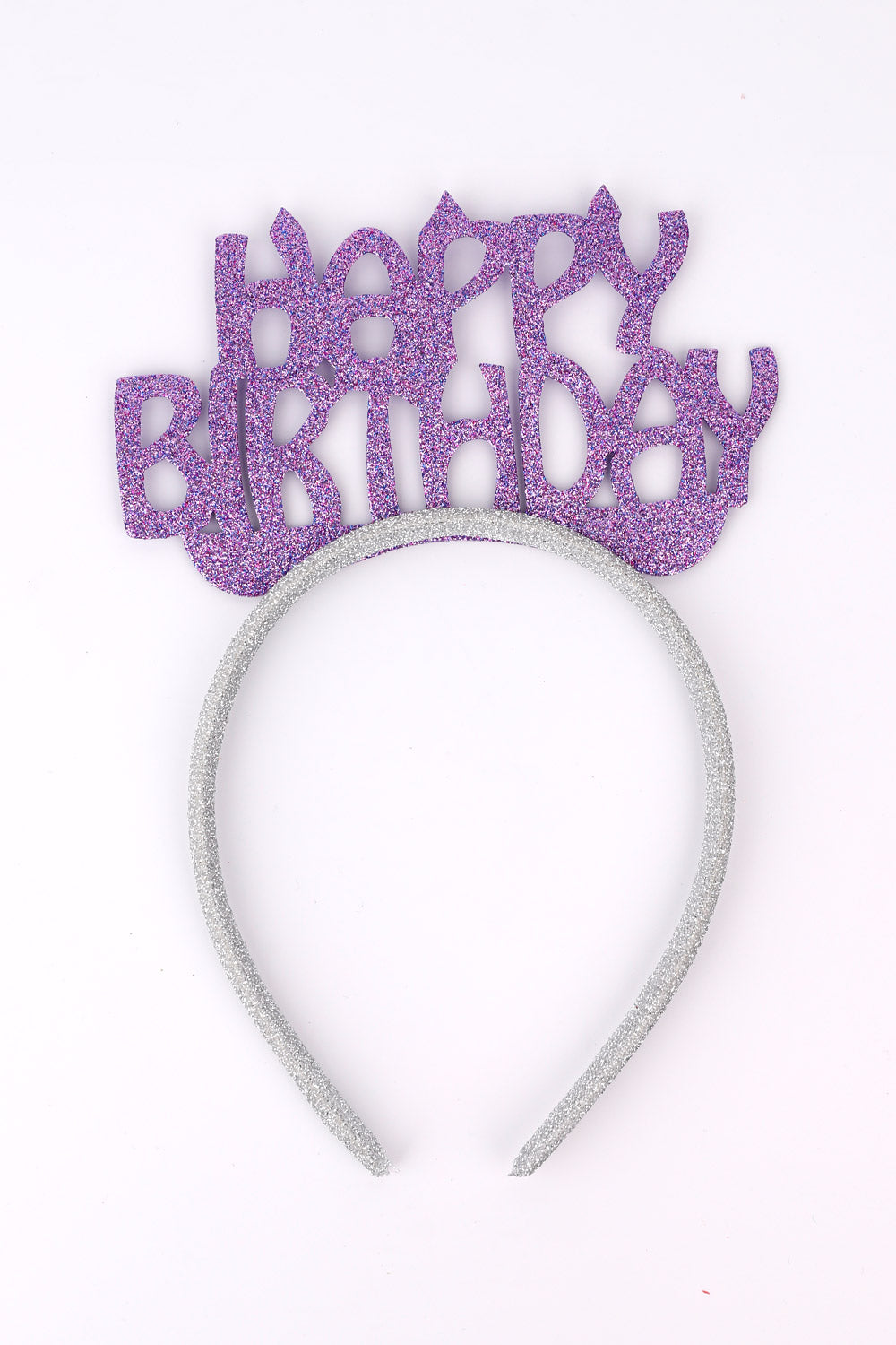 Lila Simli Eva Happy Birthday Kız Çocuk Taç