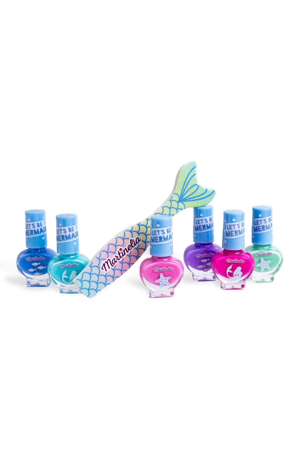 Çok Renkli Let's Be Mermaids 6'lı Kız Çocuk Tırnak Seti