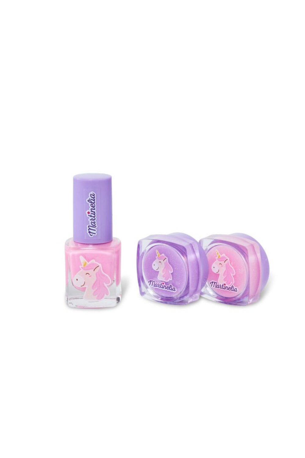 Çok Renkli Little Unicorn Kız Çocuk 3'lü Makyaj Seti