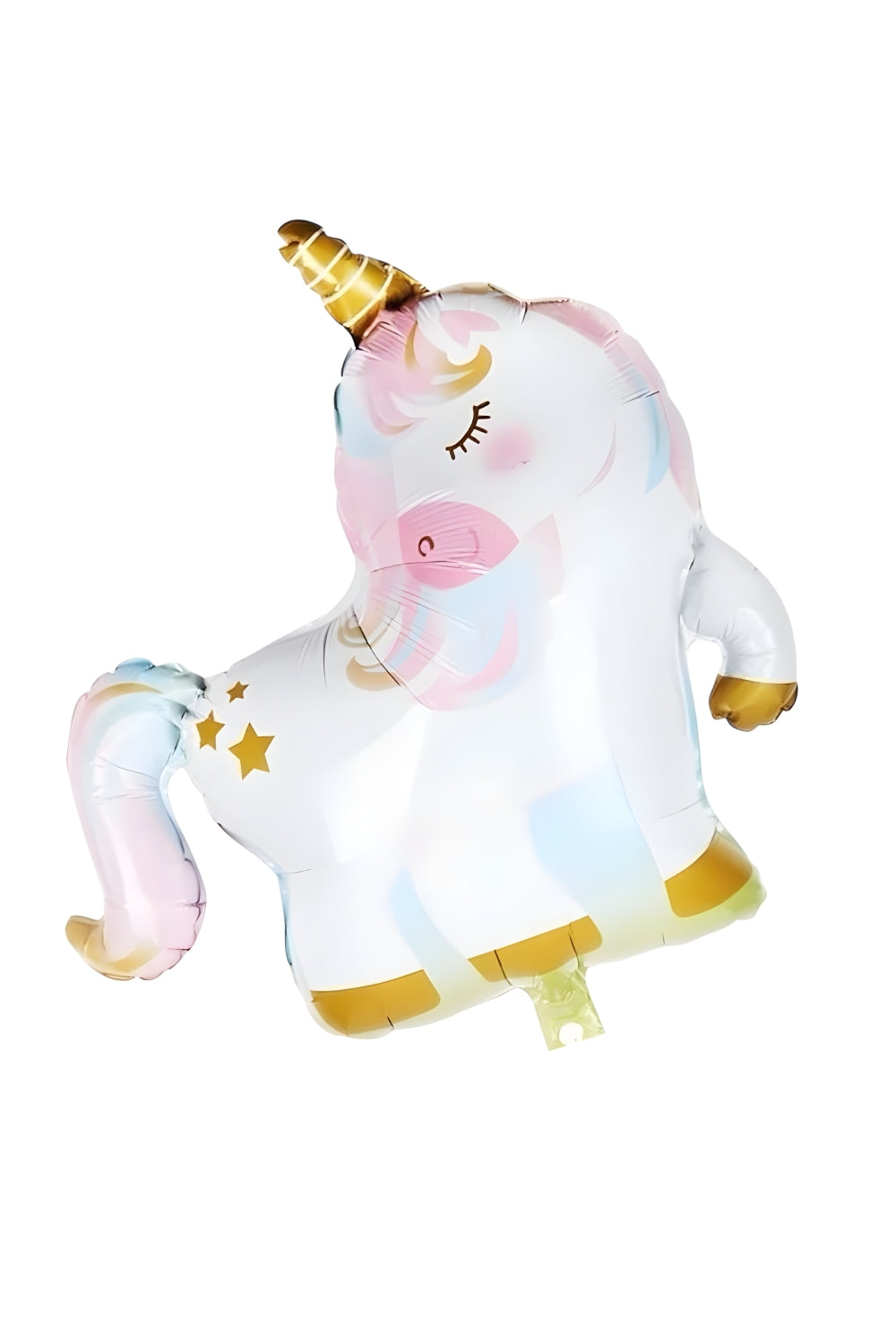 Beyaz Unicorn Figür Parti Balonu