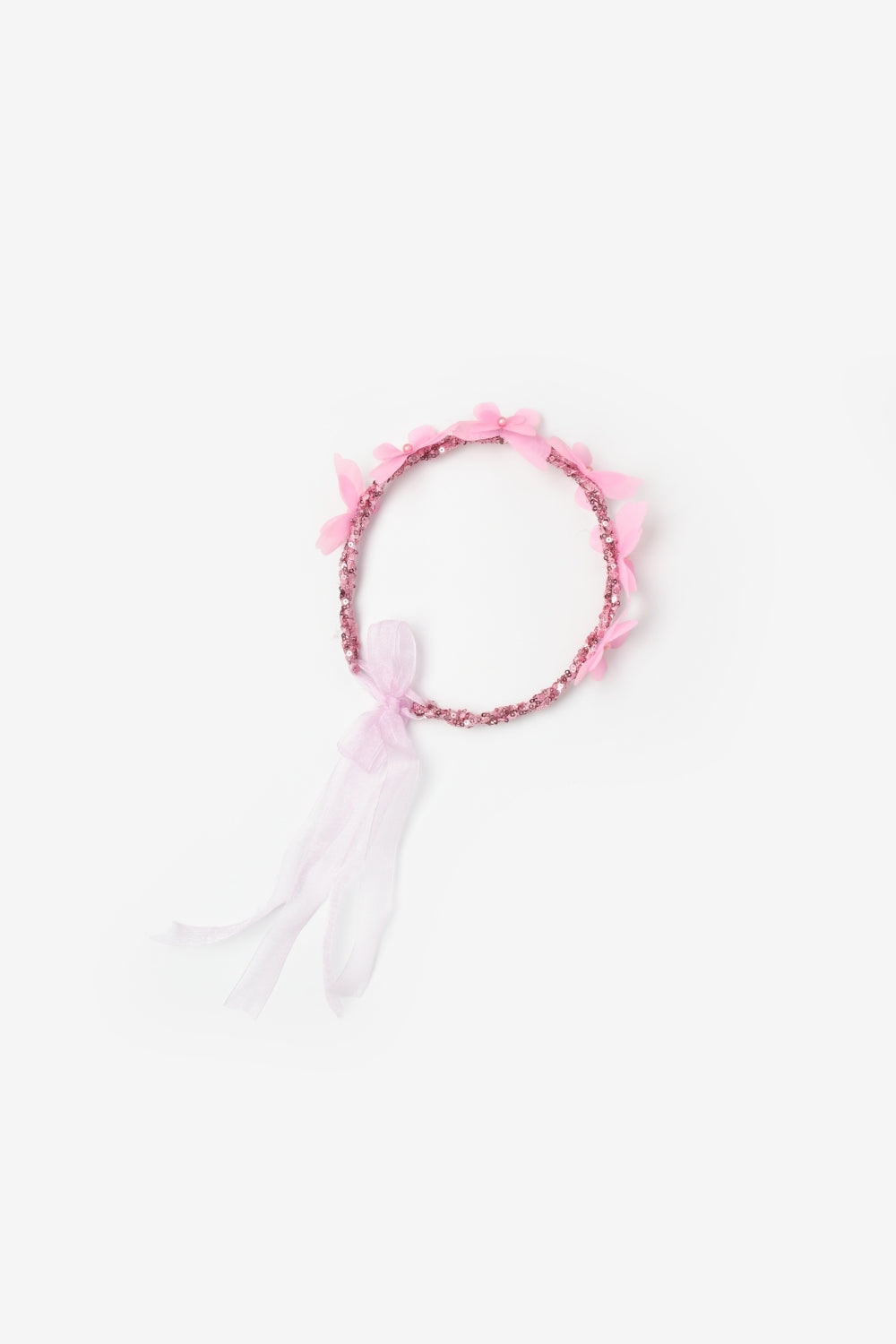 Pembe Kelebekli Kız Çocuk Helen Taç