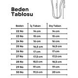 Kahverengi  Bilekte Şeritli Kız Çocuk Deri Sandalet