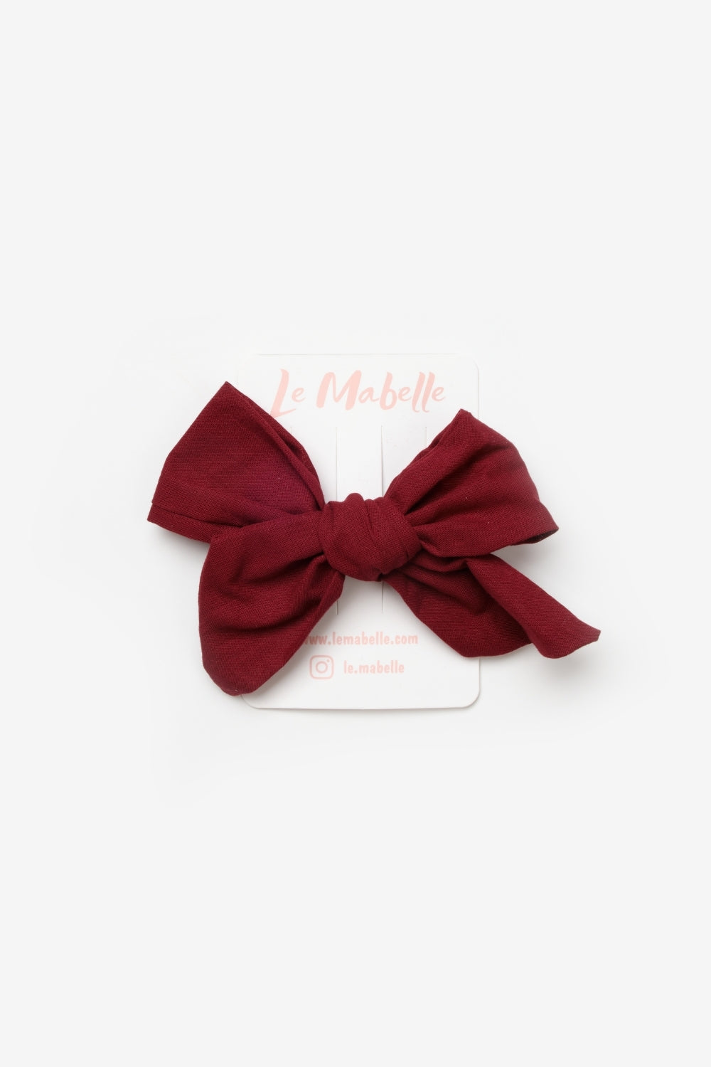 Bordo Fiyonk Kız Çocuk Klips Toka