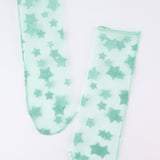 Mint Star Detailed Girls' Tulle Socks