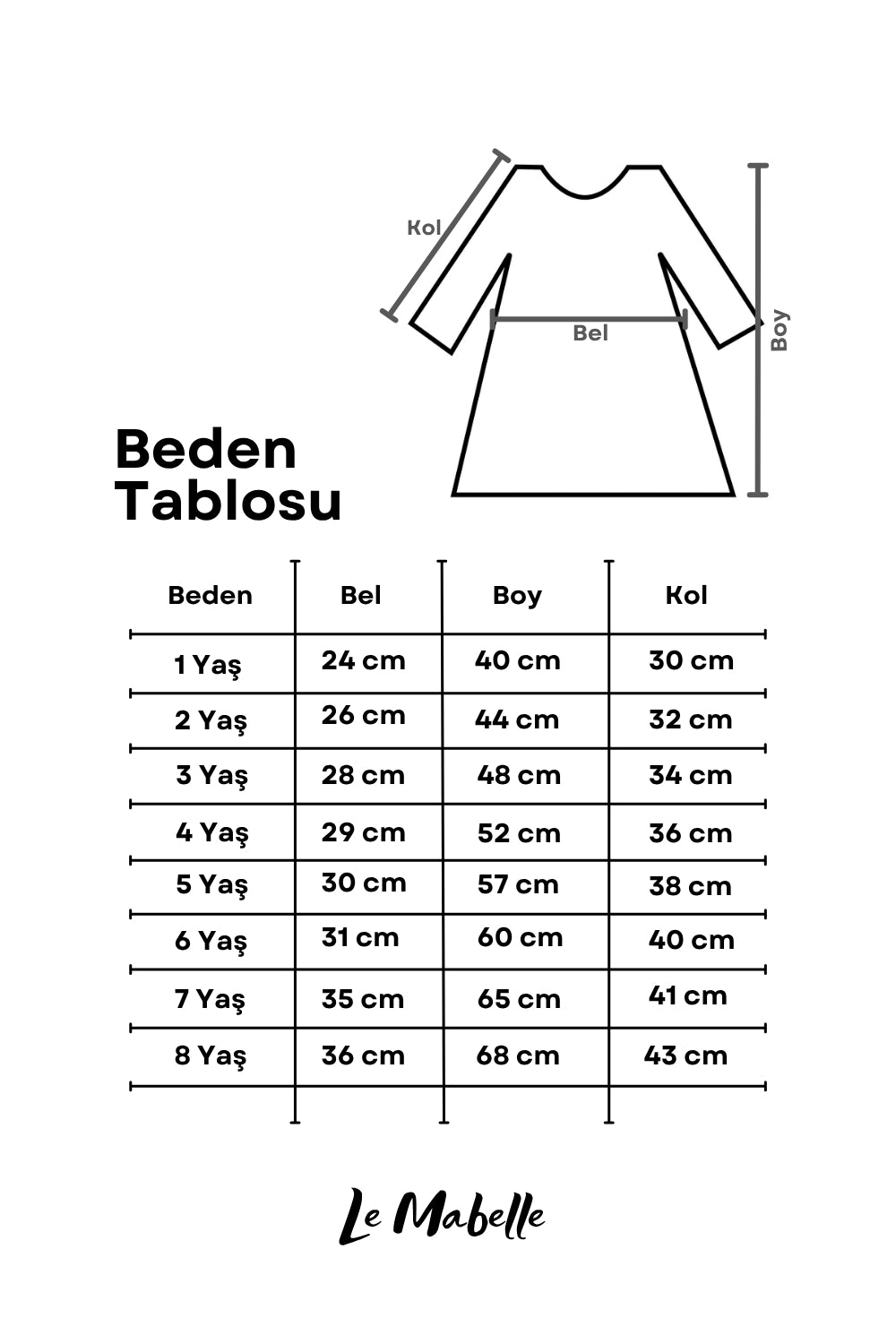 Beyaz  Uzun Kollu Fisto Yaka Detaylı Kız Çocuk Elbise - Jesicca