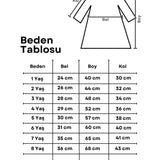 Beyaz  Uzun Kollu Fisto Yaka Detaylı Kız Çocuk Elbise - Jesicca