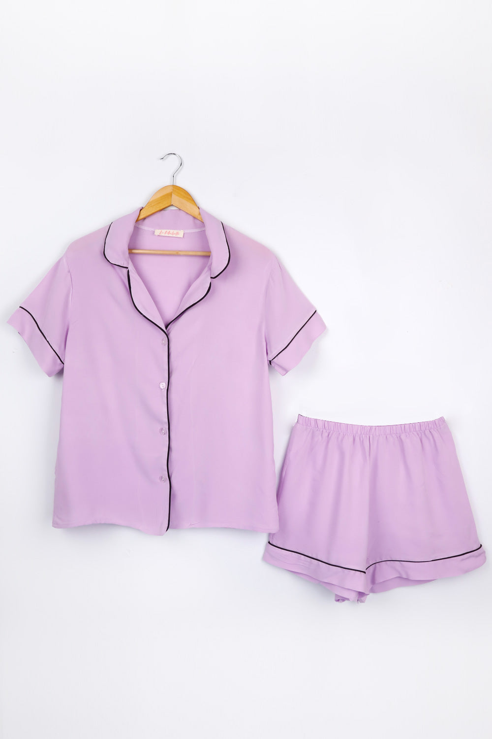 Lila Biyeli Kadın Pijama Takımı
