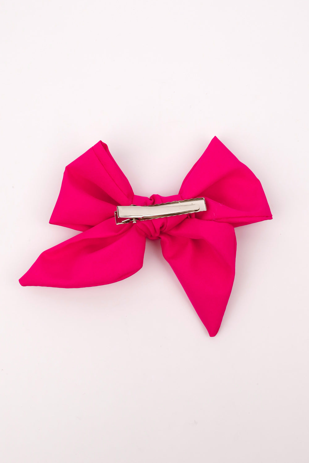 Fuşya  Parlak Fiyonk Kız Çocuk Klips Toka