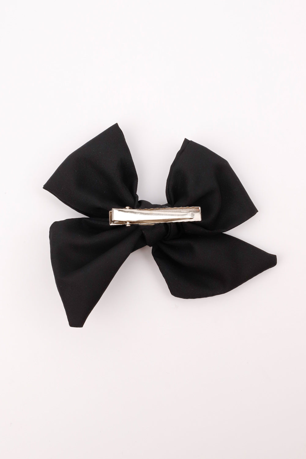 Siyah  Parlak Fiyonk Kız Çocuk Klips Toka