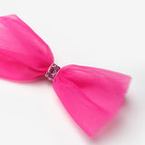 Damson Glitter Tie-Up Girls' Tulle Clip Hairclip