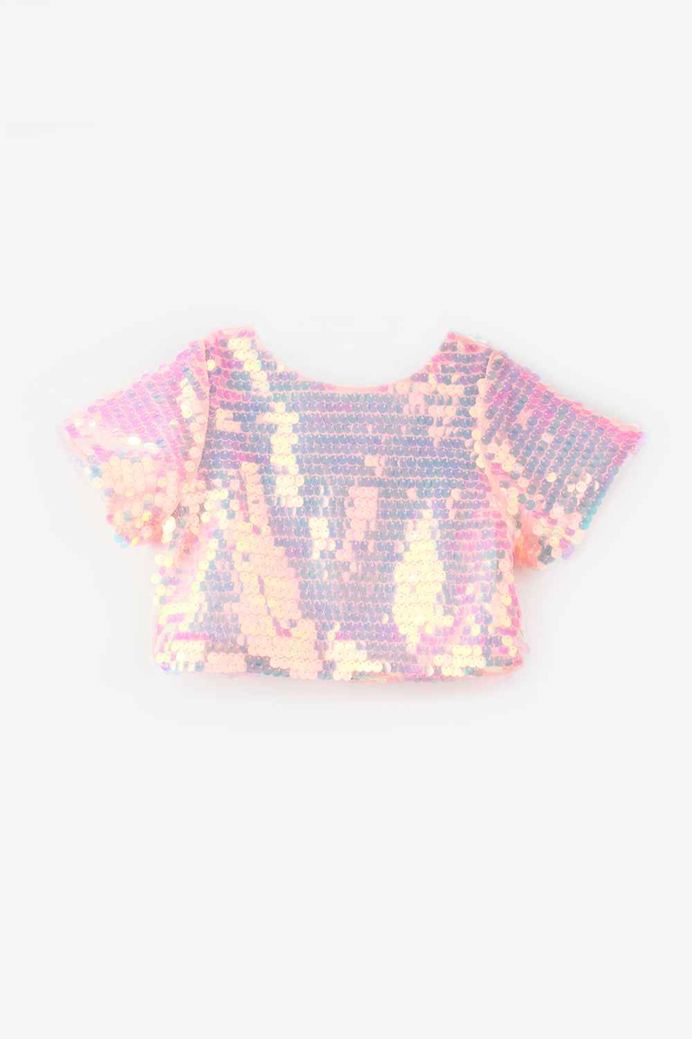 Somon Pullu Kız Çocuk Crop