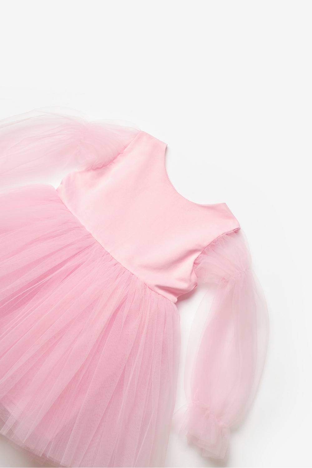 Pembe Kelebek Kanatlı Kız Çocuk Elbise - Kate