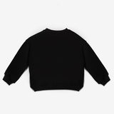 Siyah  Fiyonk Detaylı Kız Çocuk Sweatshirt