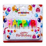 Multicolor Happy Birthday Candle