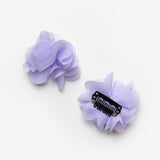 Lilac 2-Piece Tulle Flower Hairless Baby Hair Clip