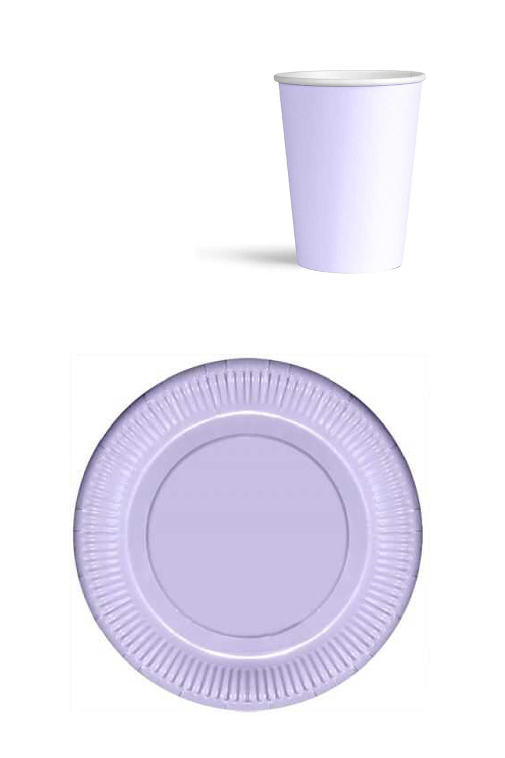 Lila  8'li Tabak Bardak Set