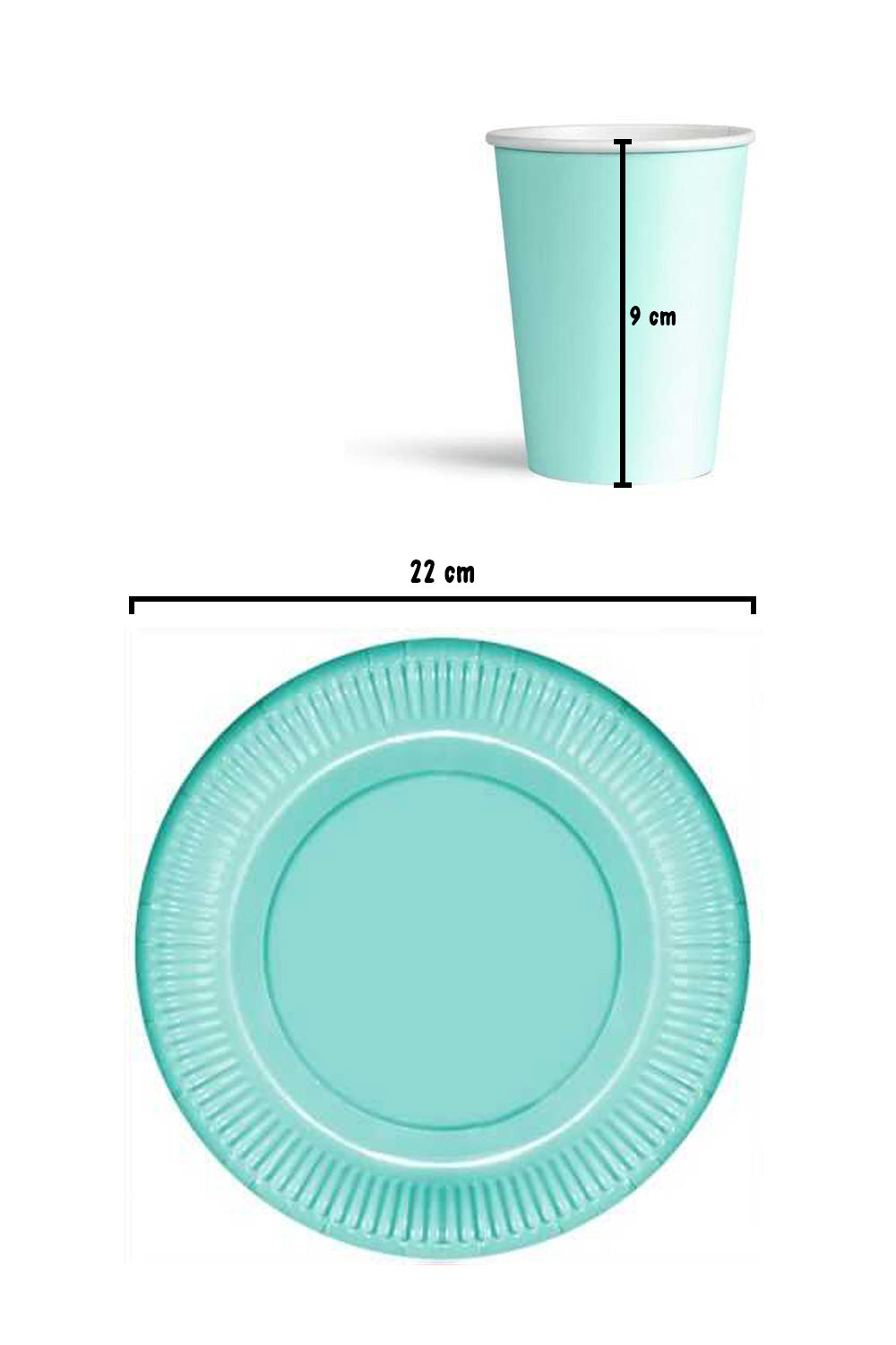 Mint  8'li Tabak Bardak Set